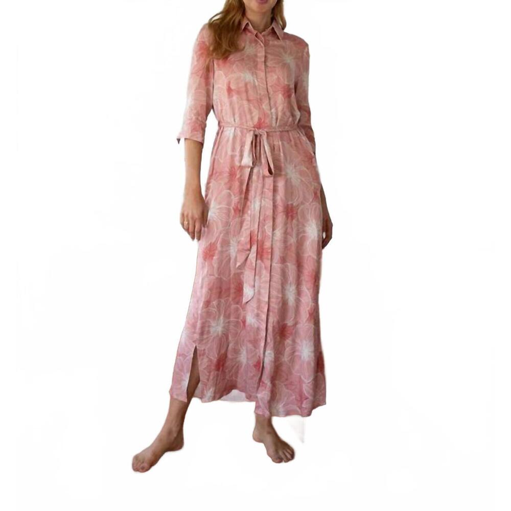 NEW ADINA LAS VEGAS floral maxi dress in mauve